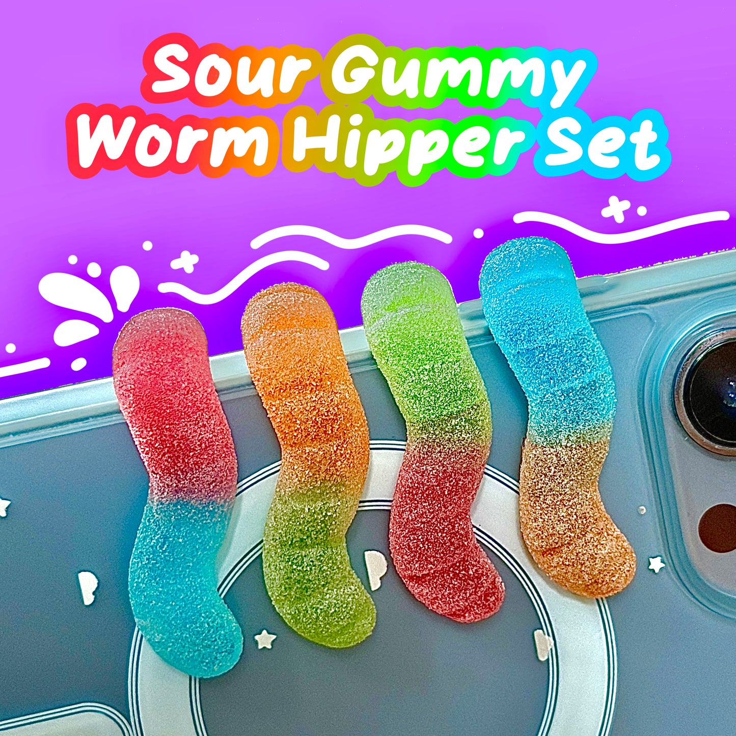 Full Set Sour Gummy Worm Hipper