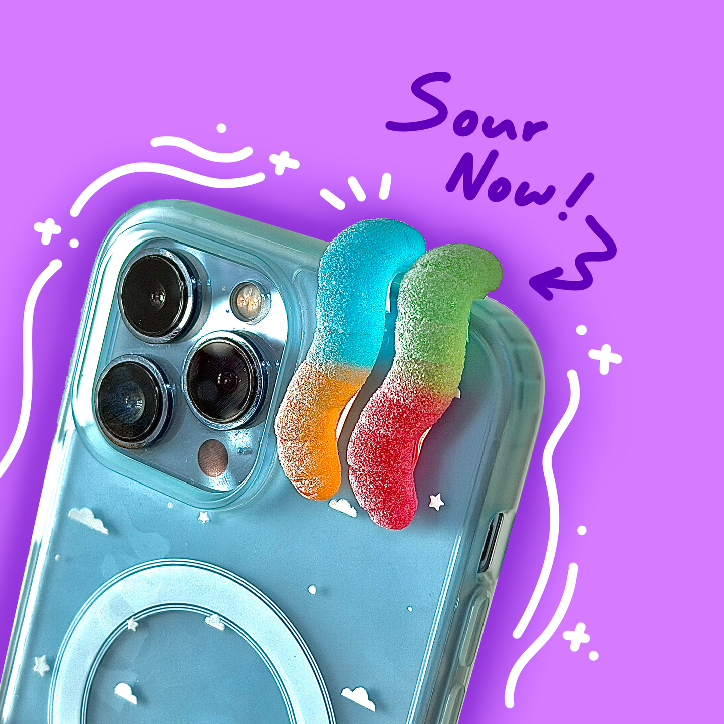 Single Sour Gummy Worm Hipper Blind Bag
