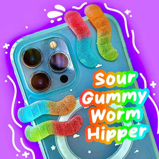 Single Sour Gummy Worm Hipper Blind Bag